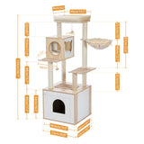 Modern Wood Cat Tree