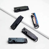 Howlera Compact Key Organizer — Slim Metal Keychain Holder (Holds 1–5 Keys)