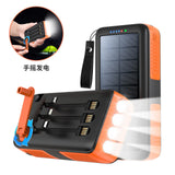 Howlera Solar & Hand-Crank Power Bank — Waterproof Emergency Charger with Flashlight & SOS