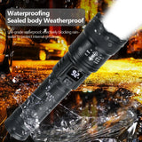 Howlera 2000-Lumen Zoomable Flashlight — USB Rechargeable Torch with Battery Display