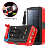 Howlera Solar & Hand-Crank Power Bank — Waterproof Emergency Charger with Flashlight & SOS