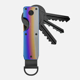 Howlera Compact Key Organizer — Slim Metal Keychain Holder (Holds 1–5 Keys)