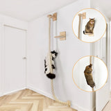 Wall-Mounted Sisal Climbing Shelf