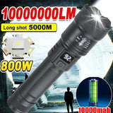 Howlera 2000-Lumen Zoomable Flashlight — USB Rechargeable Torch with Battery Display