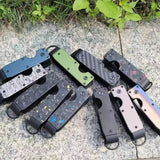 Howlera Compact Key Organizer — Slim Metal Keychain Holder (Holds 1–5 Keys)