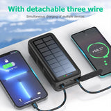 Howlera Solar & Hand-Crank Power Bank — Waterproof Emergency Charger with Flashlight & SOS