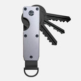 Howlera Compact Key Organizer — Slim Metal Keychain Holder (Holds 1–5 Keys)