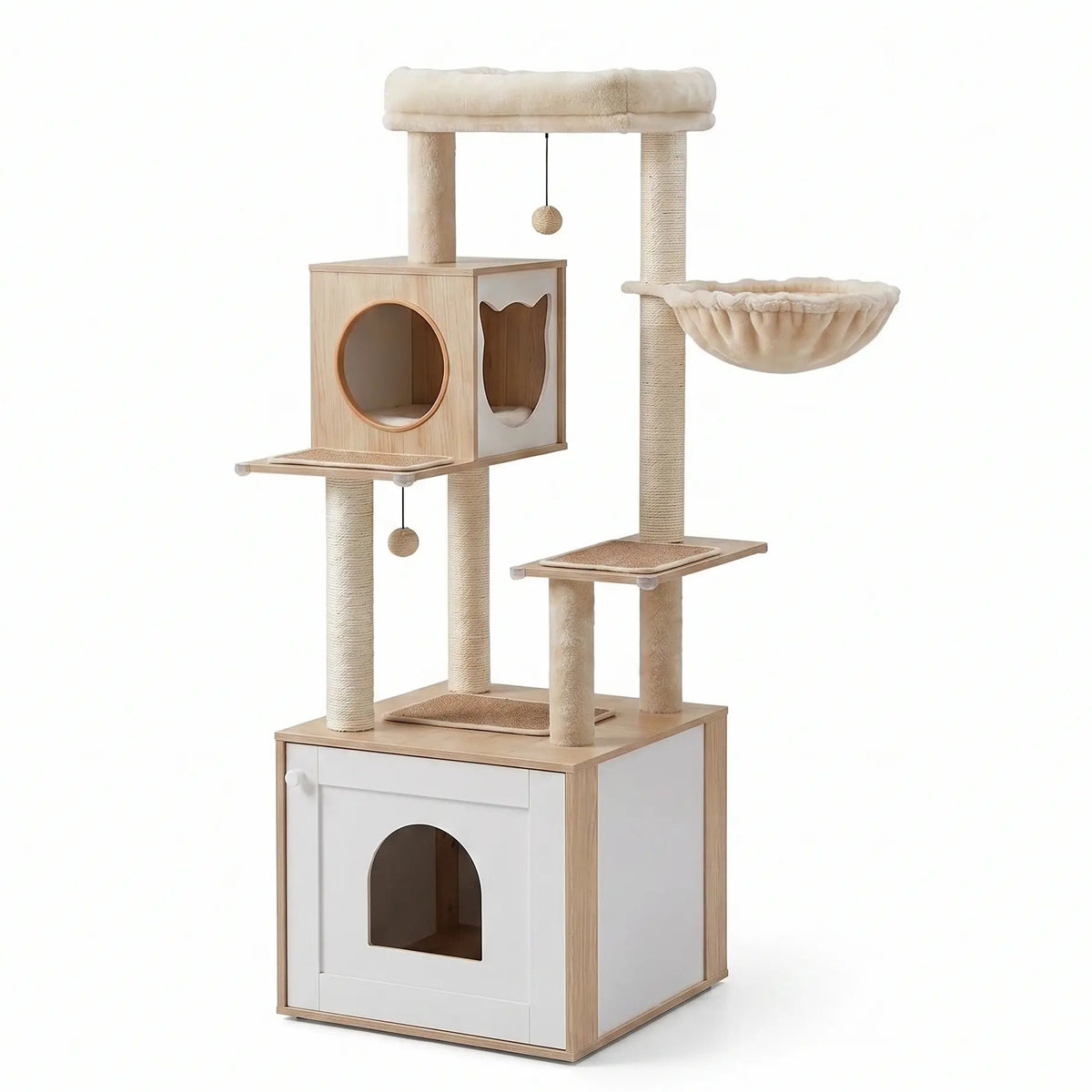 Modern Wood Cat Tree